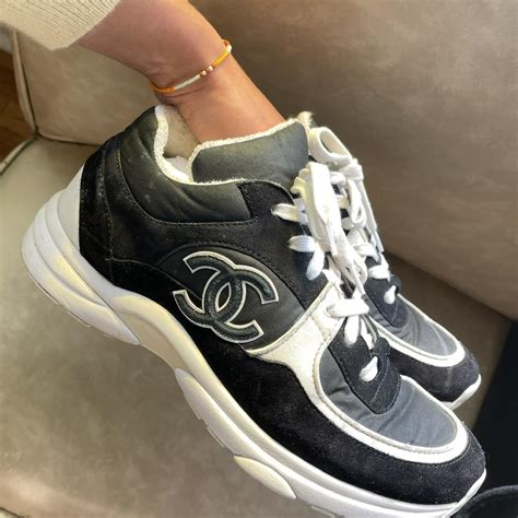 chanel trainers vintage|chanel trainers black and white.